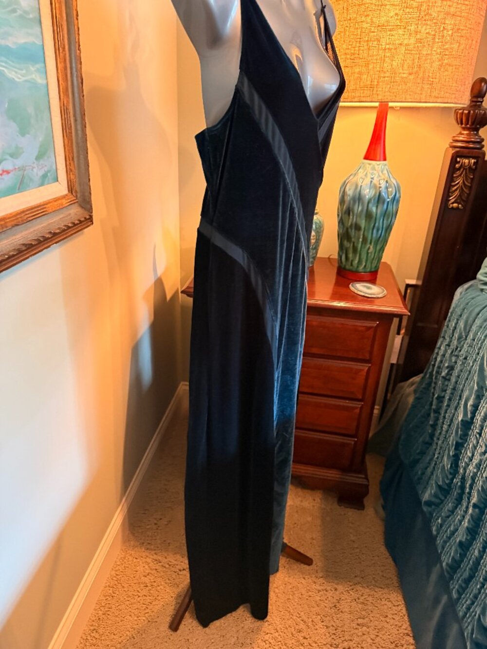 ✨ Intimately Free People "Look Your Best" Velvet & Mesh Maxi Slip Dress ✨